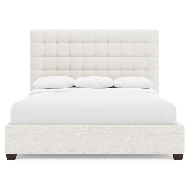 Luxury Avery Fabric Storage Panel Bed Modern Italian Style for Villa