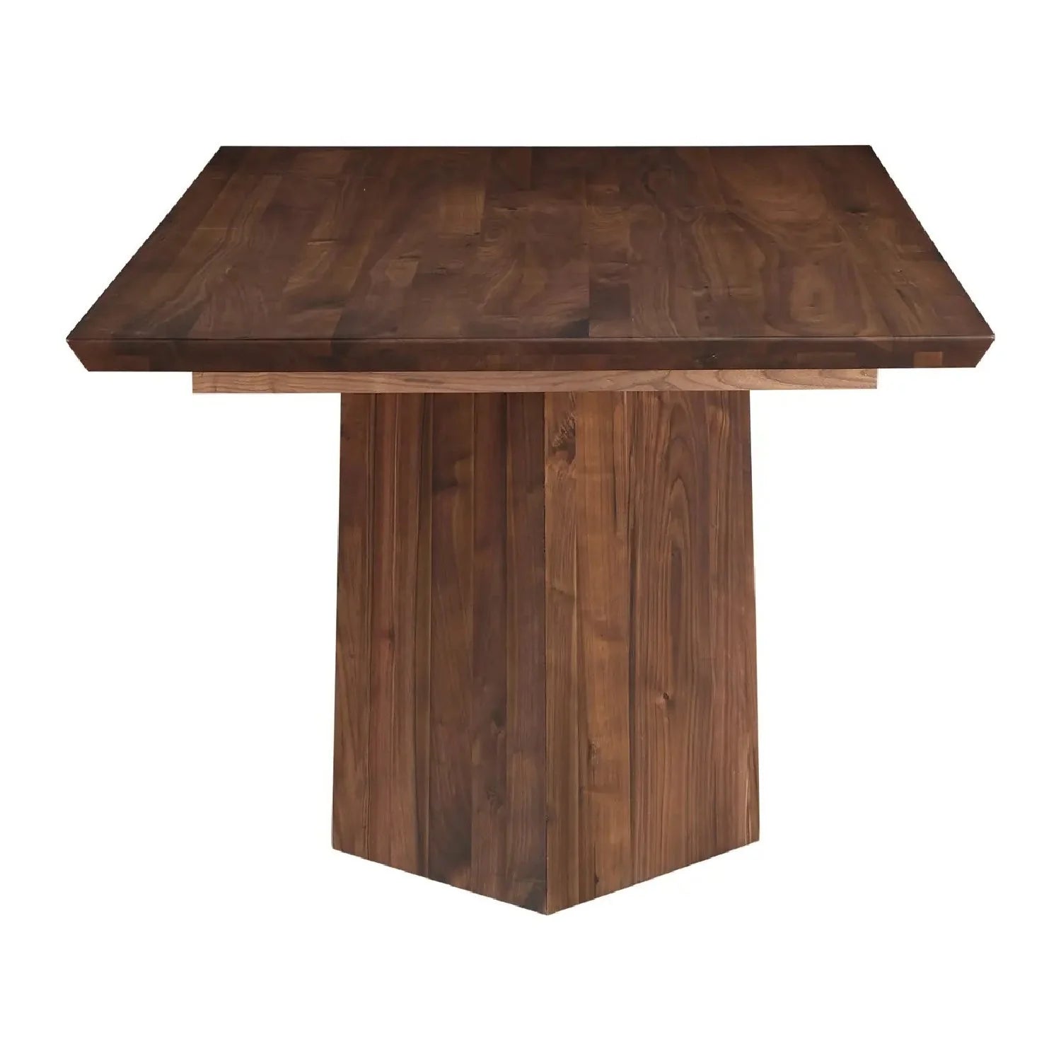 Luxury Axio Rectangular Solid Walnut Dining Table Modern Italian Style for Villa