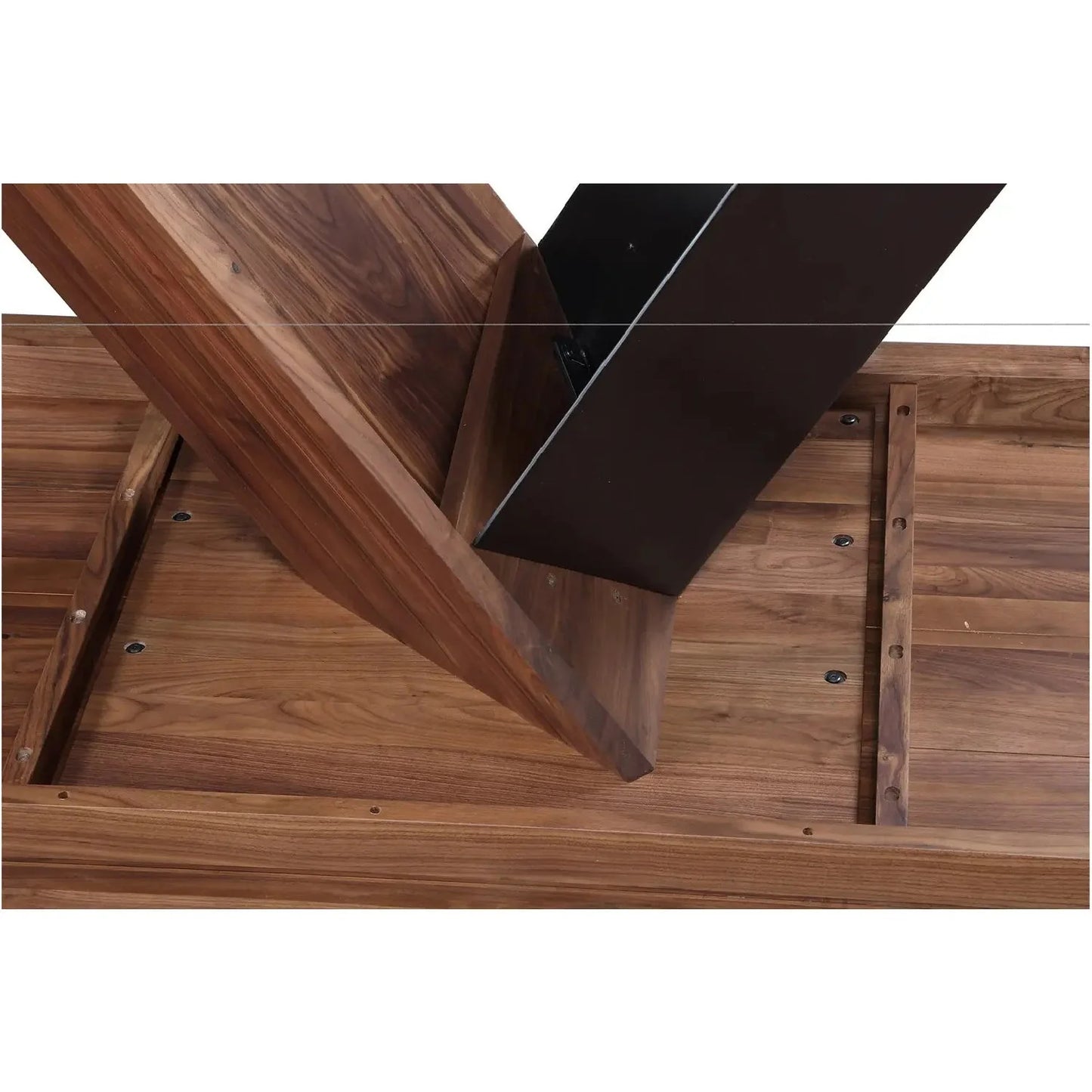 Luxury Axio Rectangular Solid Walnut Dining Table Modern Italian Style for Villa
