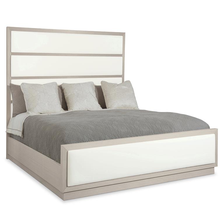 Luxury Axiom Fabric Panel Bed Modern Italian Style for Villa