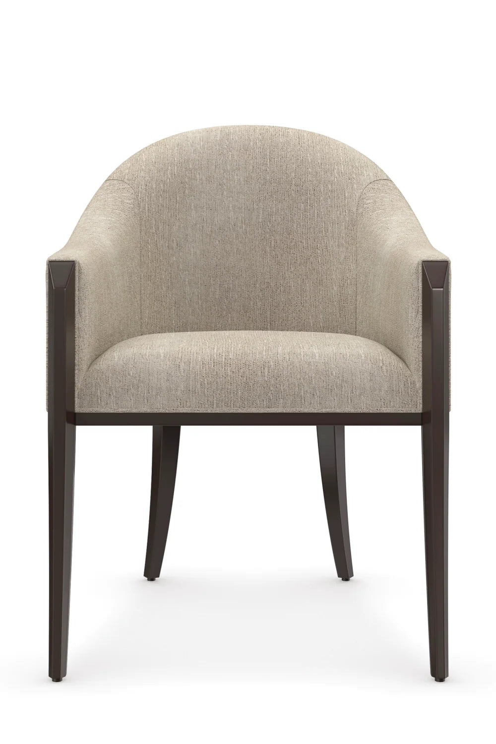 Luxury Barrel-Back Fabric Modern Dining Chair European Style for Villa