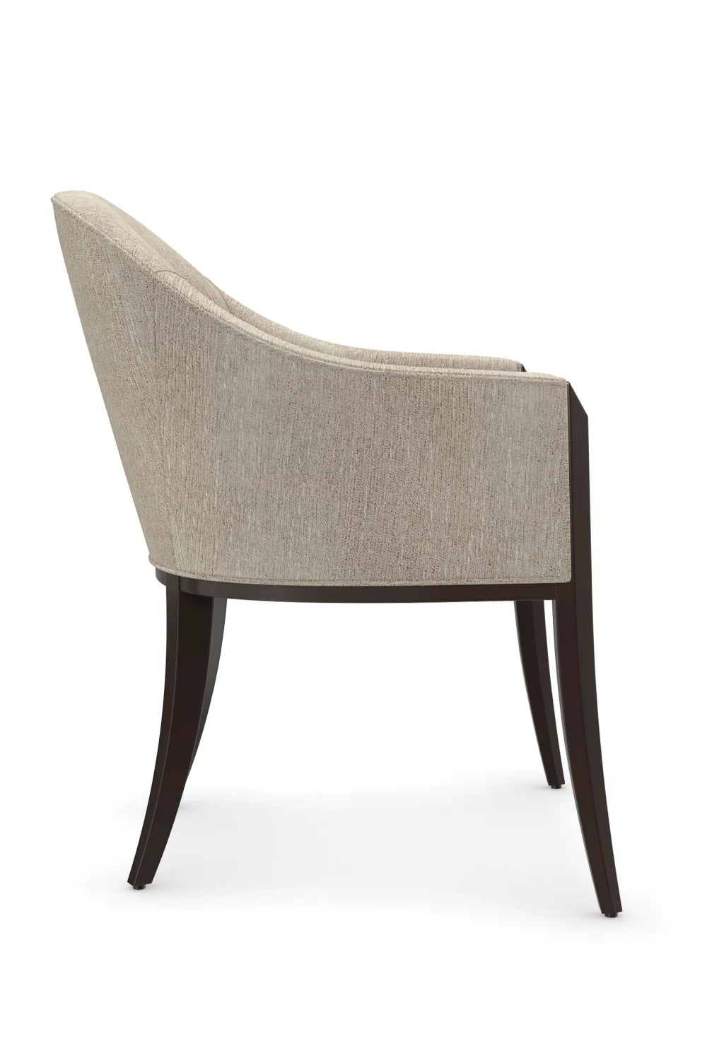 Luxury Barrel-Back Fabric Modern Dining Chair European Style for Villa