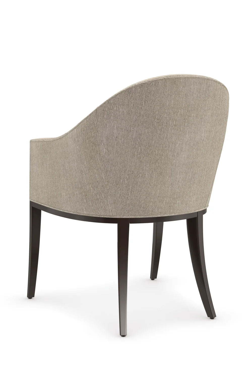 Luxury Barrel-Back Fabric Modern Dining Chair European Style for Villa