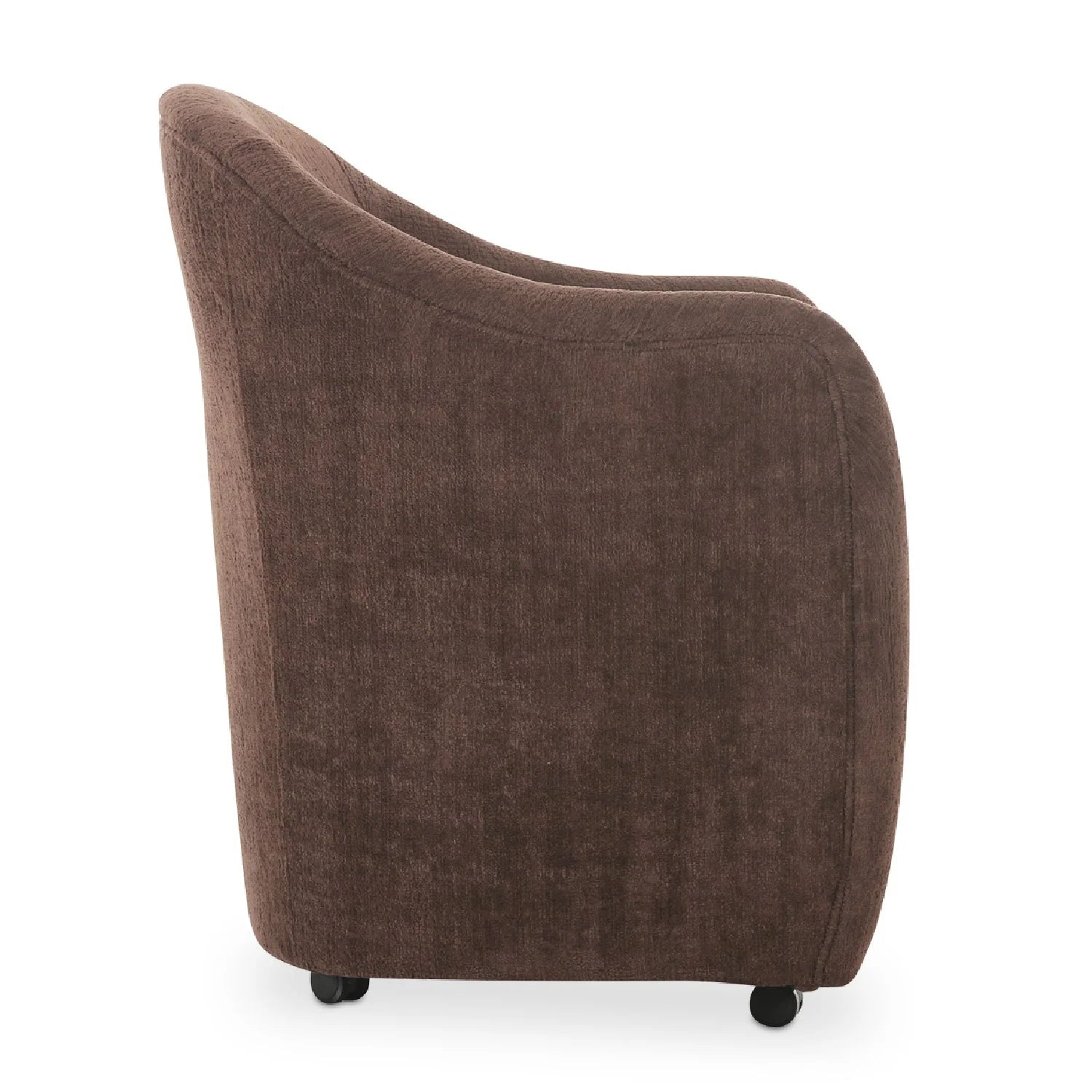 Luxury Barrel-Inspired Rolling Modern Dining Chair European Style for Villa