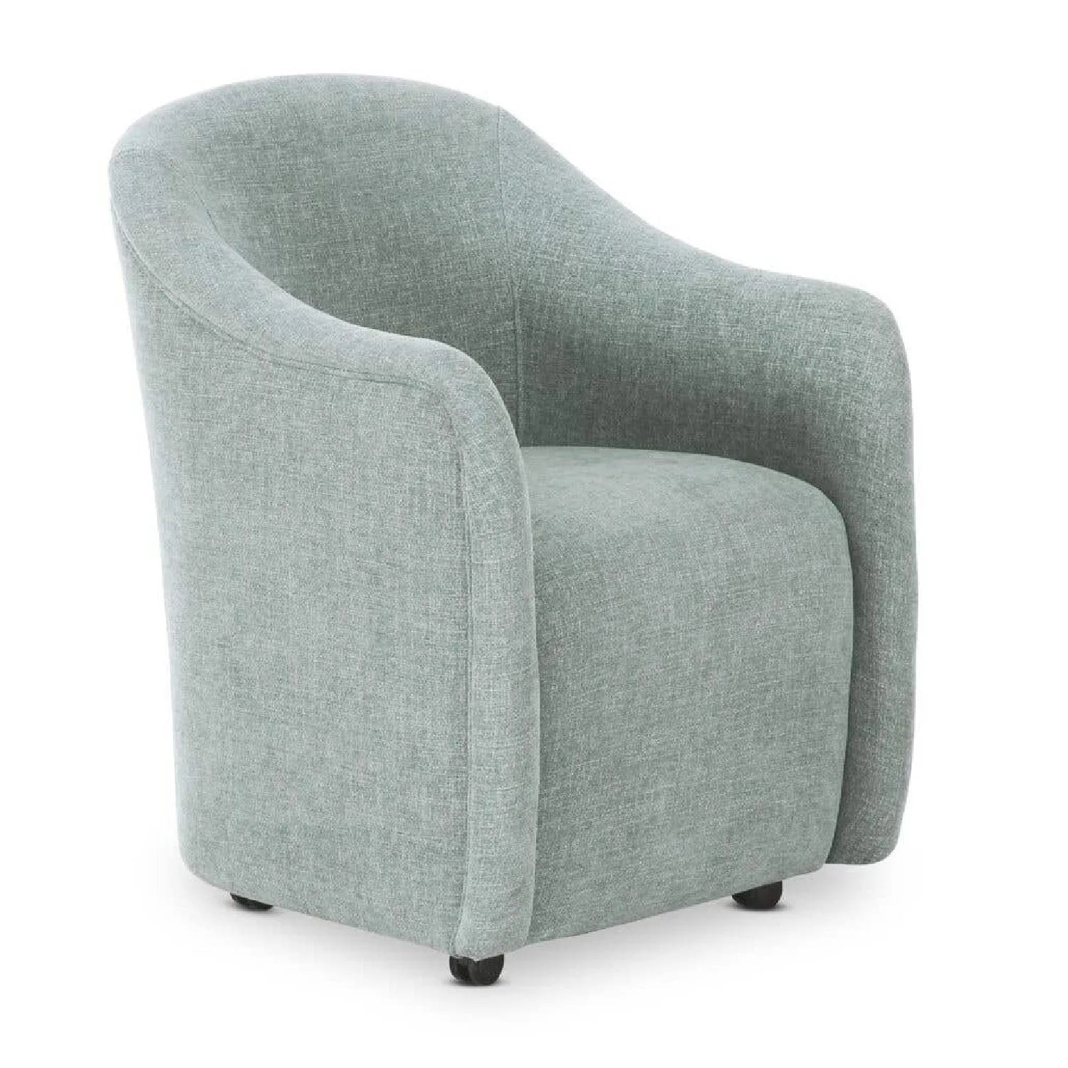 Luxury Barrel-Inspired Rolling Modern Dining Chair European Style for Villa
