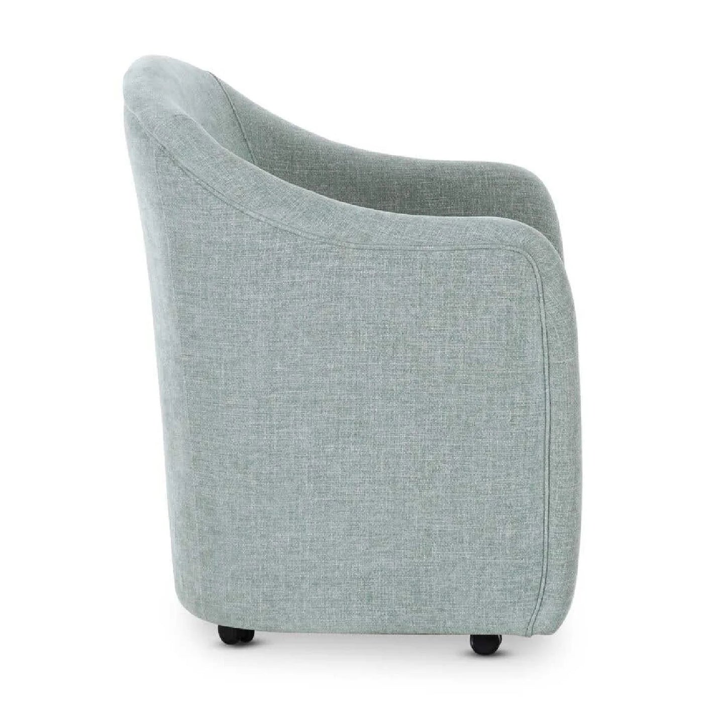 Luxury Barrel-Inspired Rolling Modern Dining Chair European Style for Villa