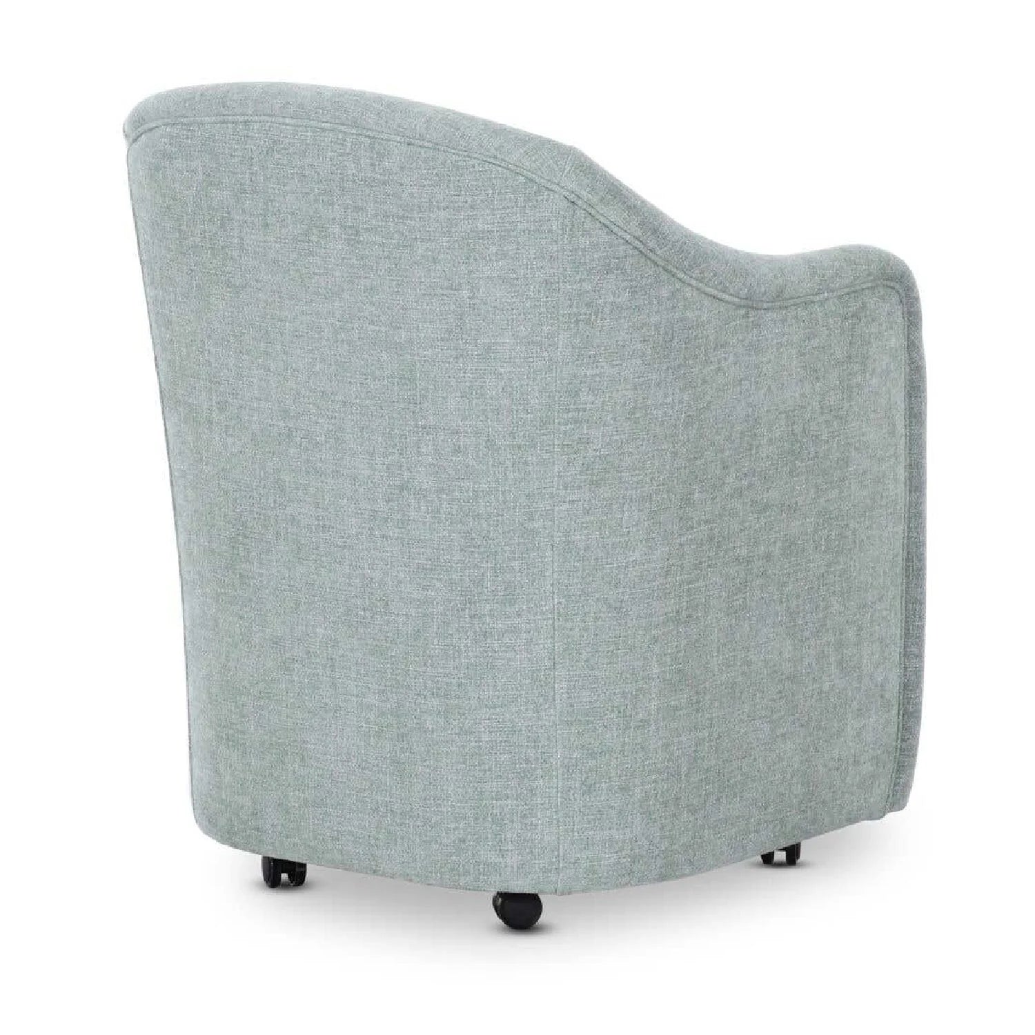 Luxury Barrel-Inspired Rolling Modern Dining Chair European Style for Villa