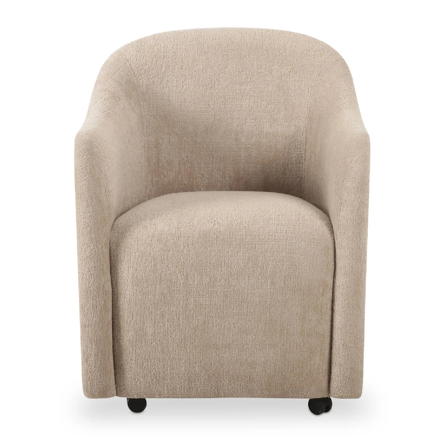 Luxury Barrel-Inspired Rolling Modern Dining Chair European Style for Villa