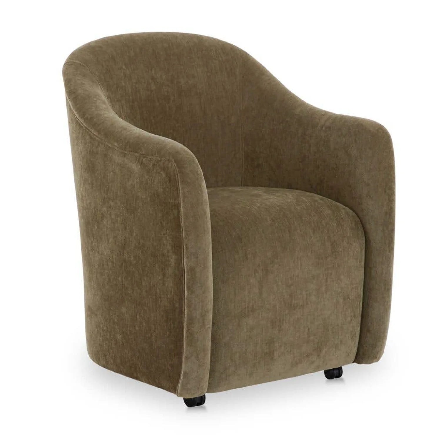 Luxury Barrel-Inspired Rolling Modern Dining Chair European Style for Villa