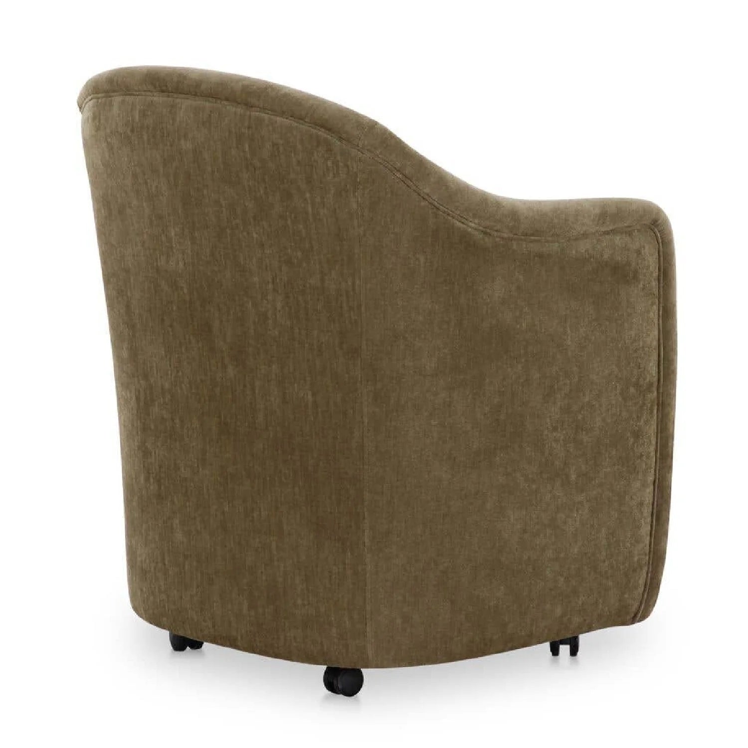 Luxury Barrel-Inspired Rolling Modern Dining Chair European Style for Villa