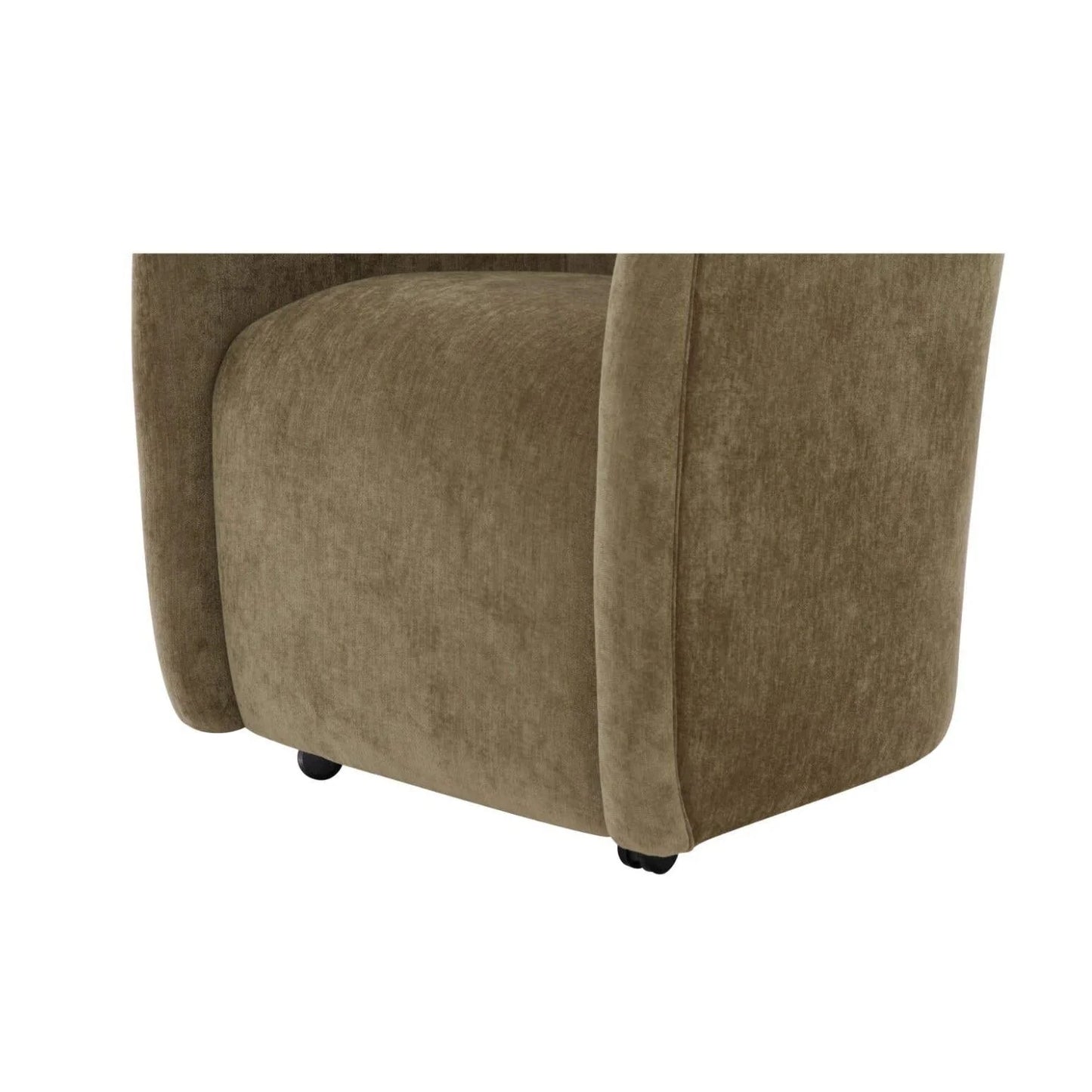 Luxury Barrel-Inspired Rolling Modern Dining Chair European Style for Villa