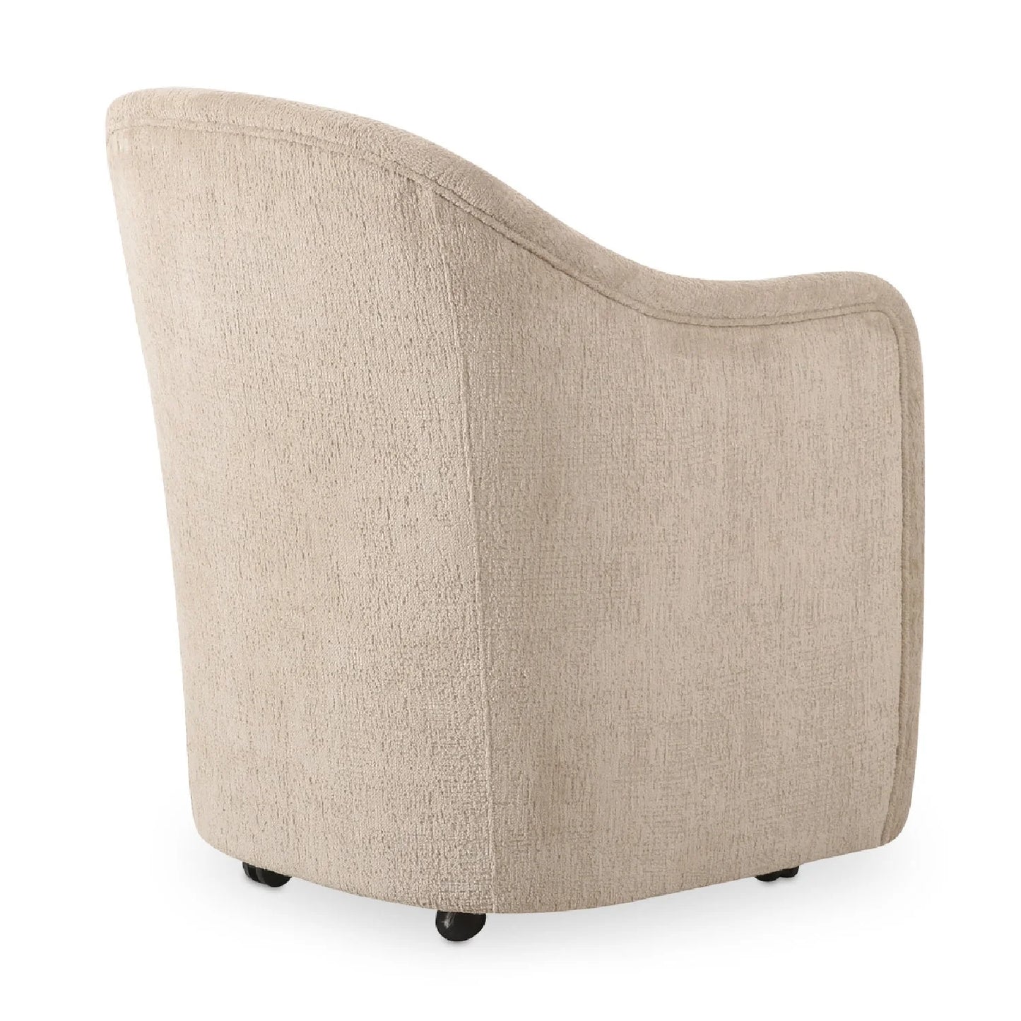 Luxury Barrel-Inspired Rolling Modern Dining Chair European Style for Villa