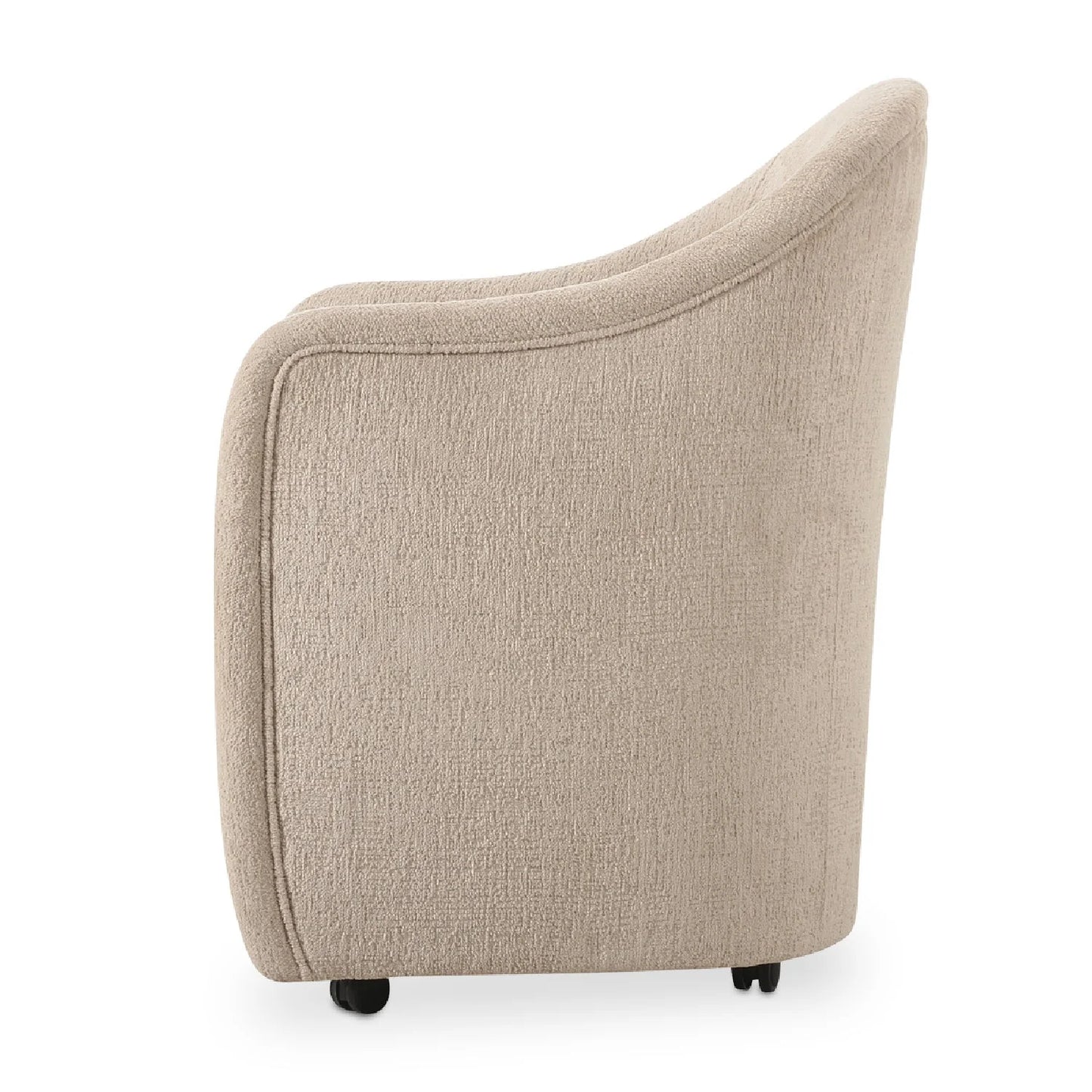 Luxury Barrel-Inspired Rolling Modern Dining Chair European Style for Villa