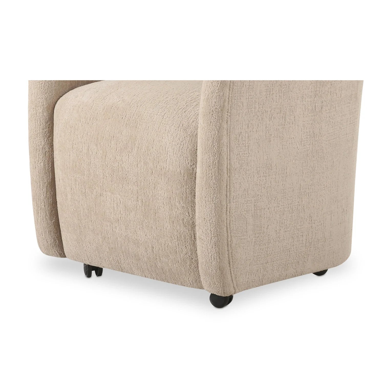 Luxury Barrel-Inspired Rolling Modern Dining Chair European Style for Villa