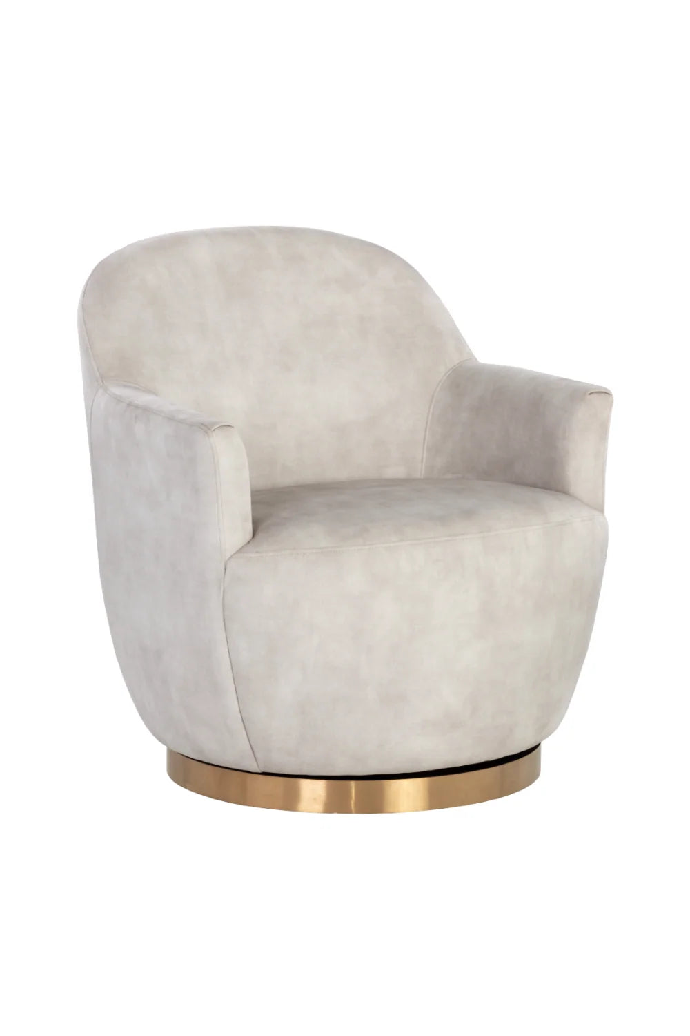 Luxury Barrel Swivel Lounge Chair Modern European Style for Villa