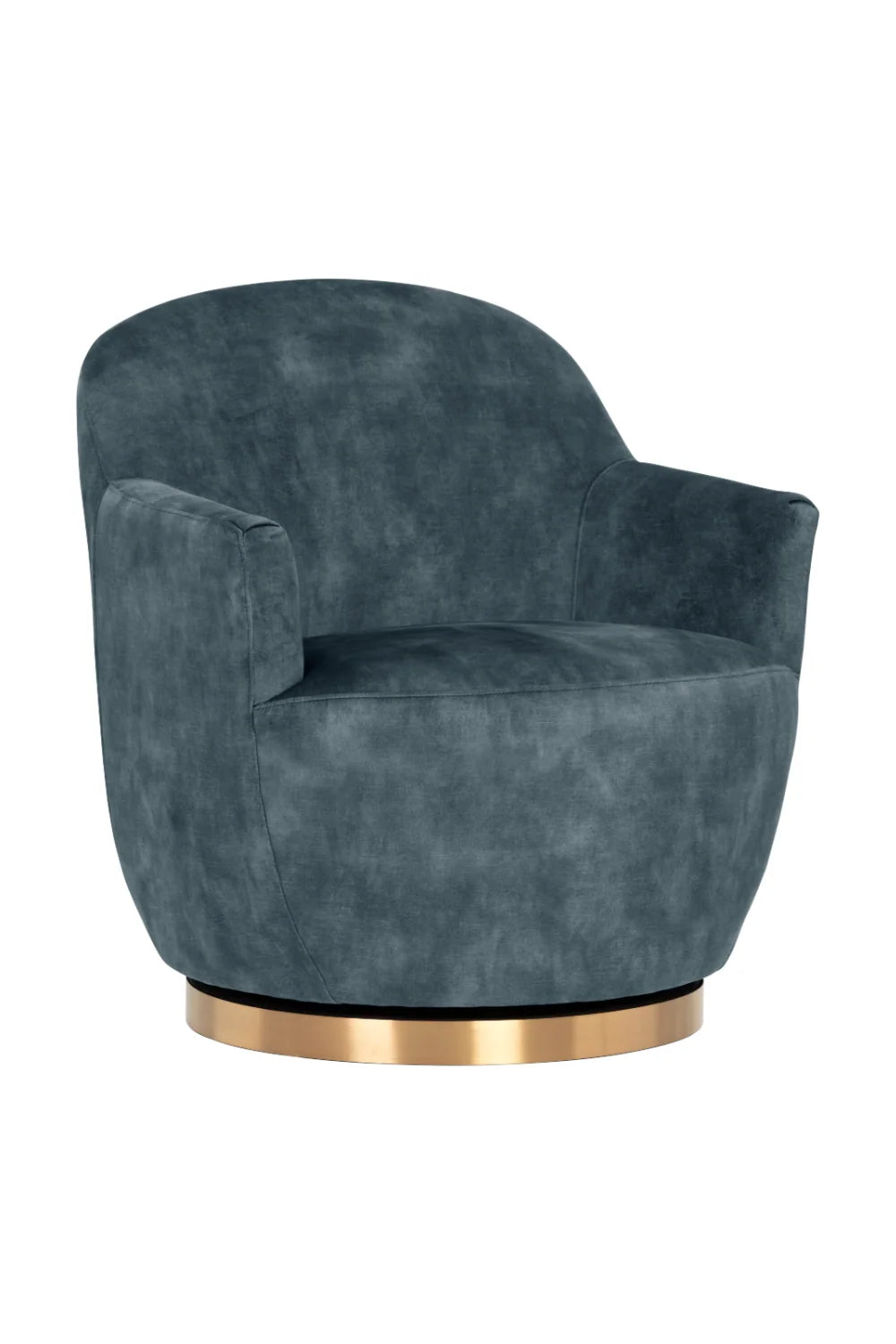 Luxury Barrel Swivel Lounge Chair Modern European Style for Villa