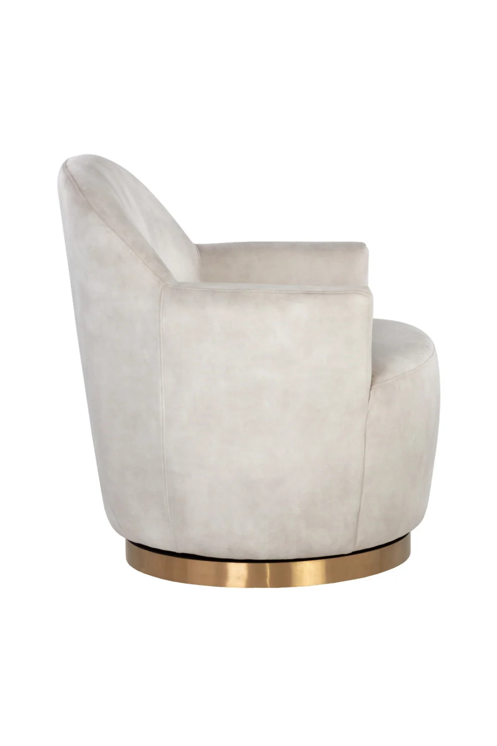 Luxury Barrel Swivel Lounge Chair Modern European Style for Villa