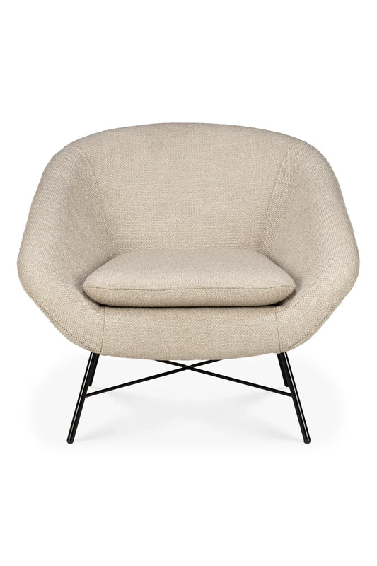 Luxury Barrow Vintage Lounge Chair Modern Italian Style for Villa