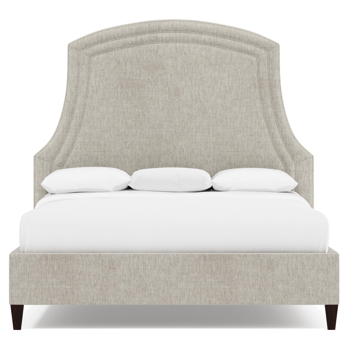 Luxury Bayford Fabric Panel Bed Modern Italian Style for Villa