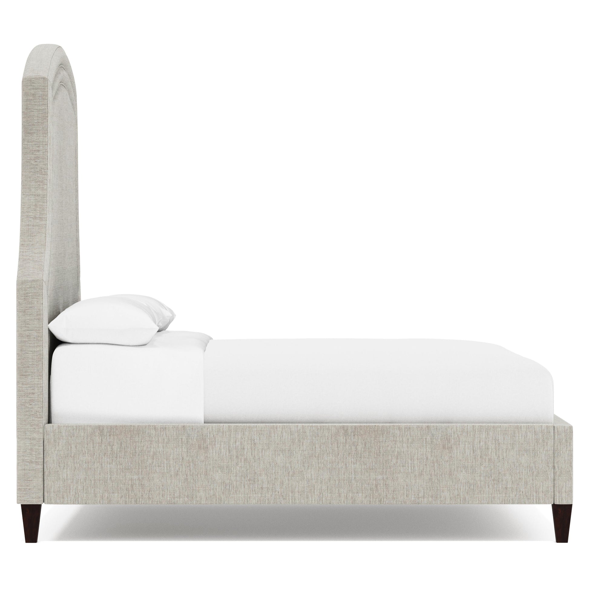 Luxury Bayford Fabric Panel Bed Modern Italian Style for Villa