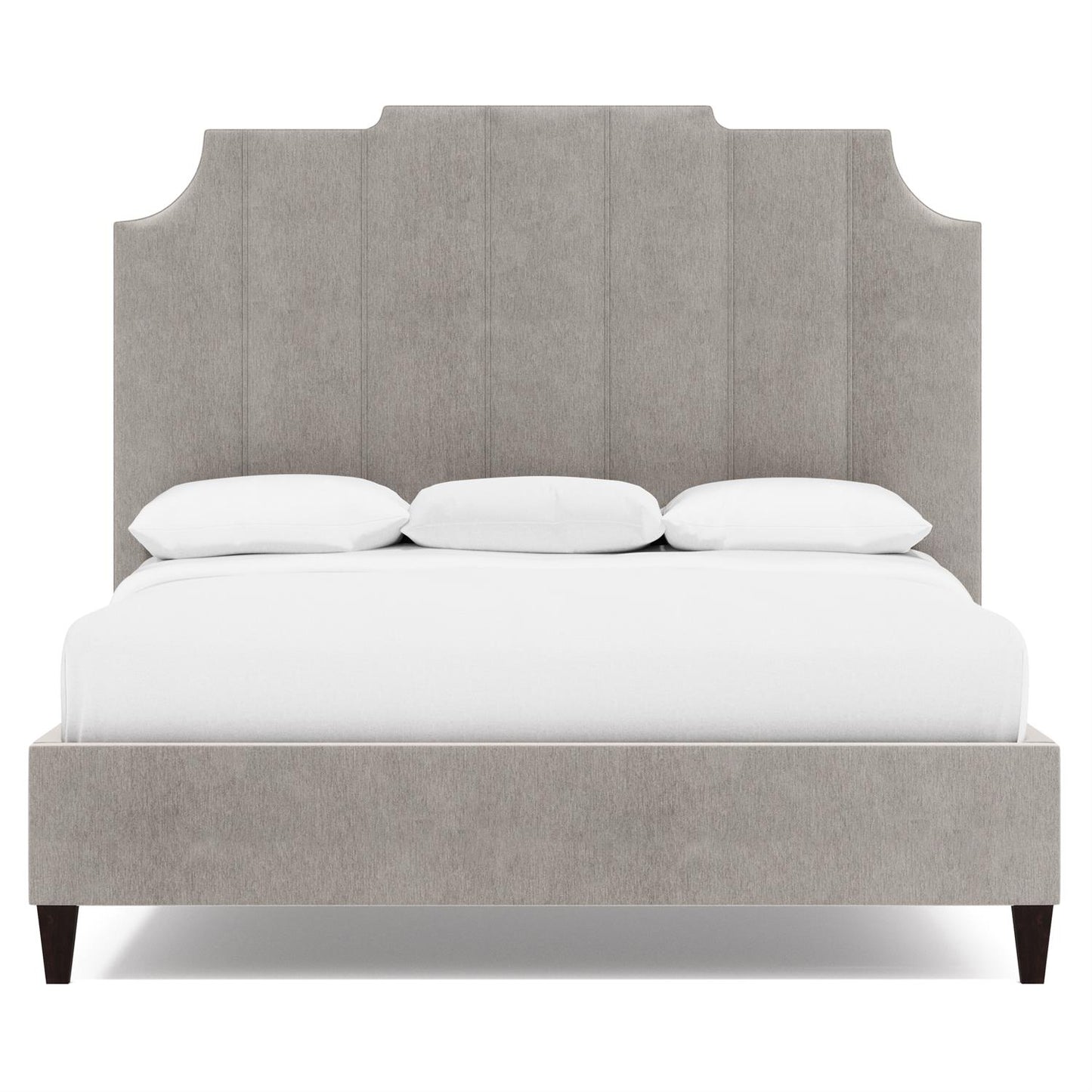 Luxury Bayonne Fabric Panel Bed Modern Italian Style for Villa