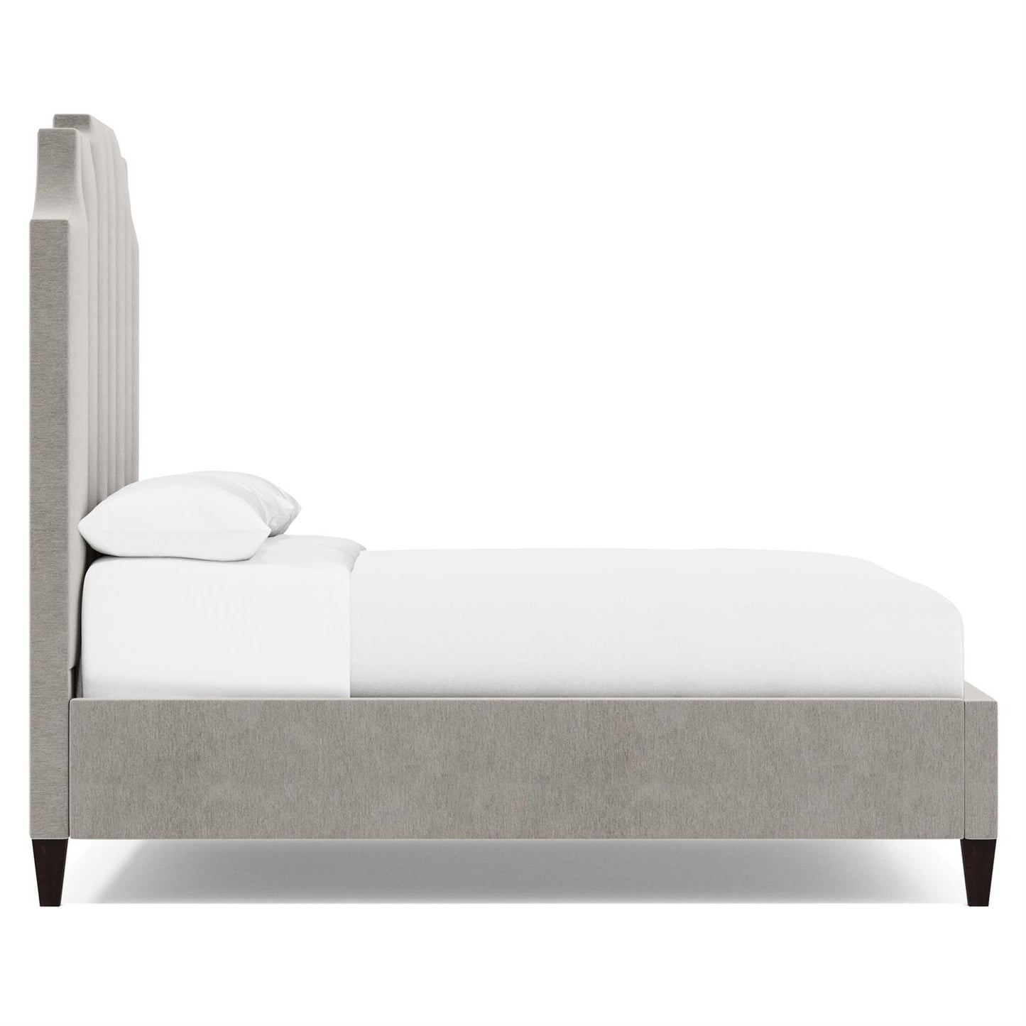 Luxury Bayonne Fabric Panel Bed Modern Italian Style for Villa