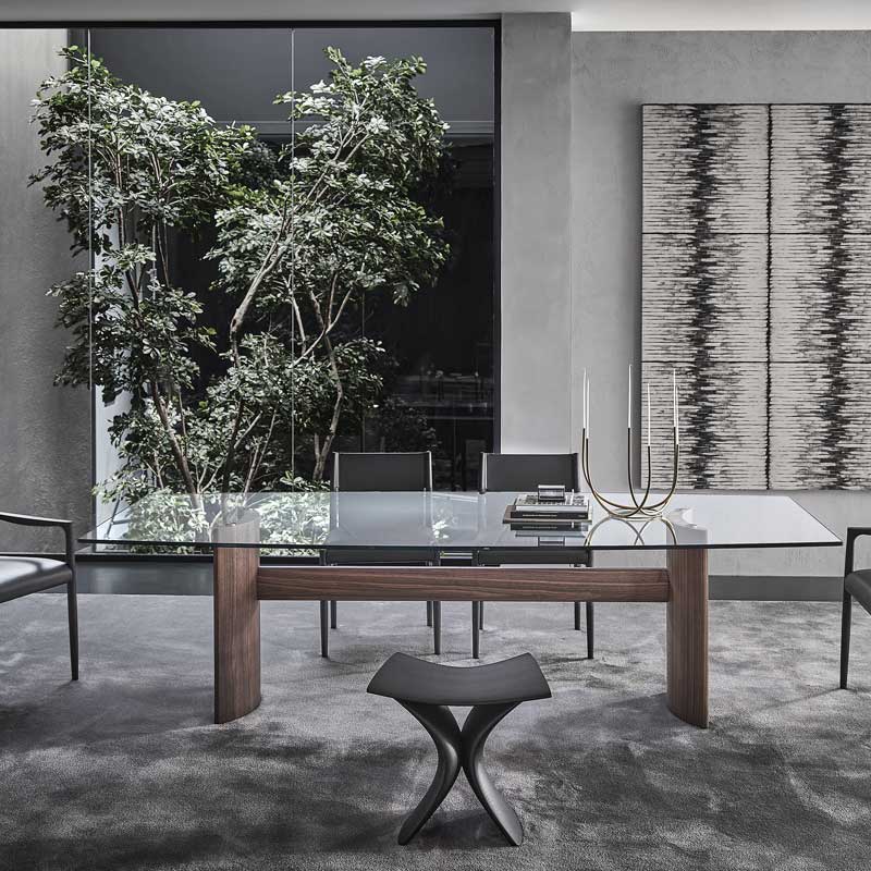 Luxury Beam Botte C Dining Table Modern Italian Style for Villa