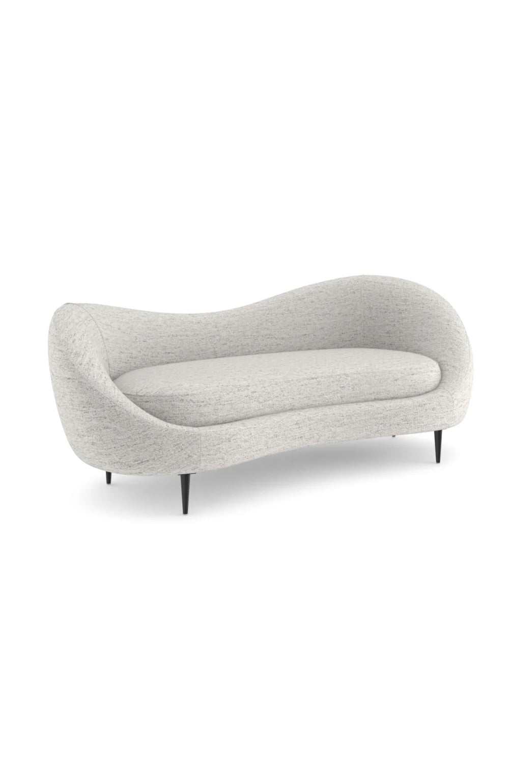 Luxury Bean-Shaped Chenille Sofa Modern Italian Style for Villa