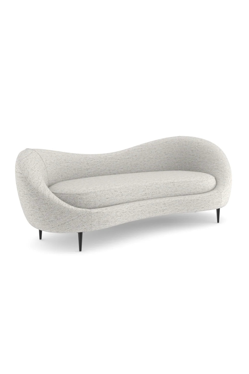 Luxury Bean-Shaped Chenille Sofa Modern Italian Style for Villa