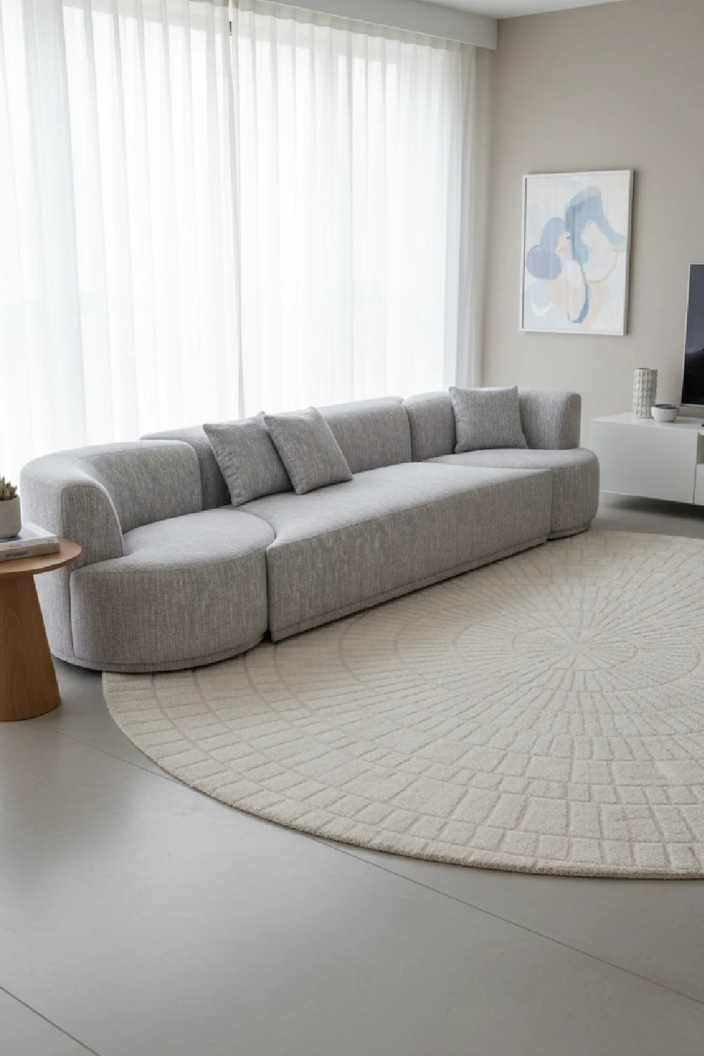 Luxury Beau Fabric Sofa Modern Italian Style for Villa