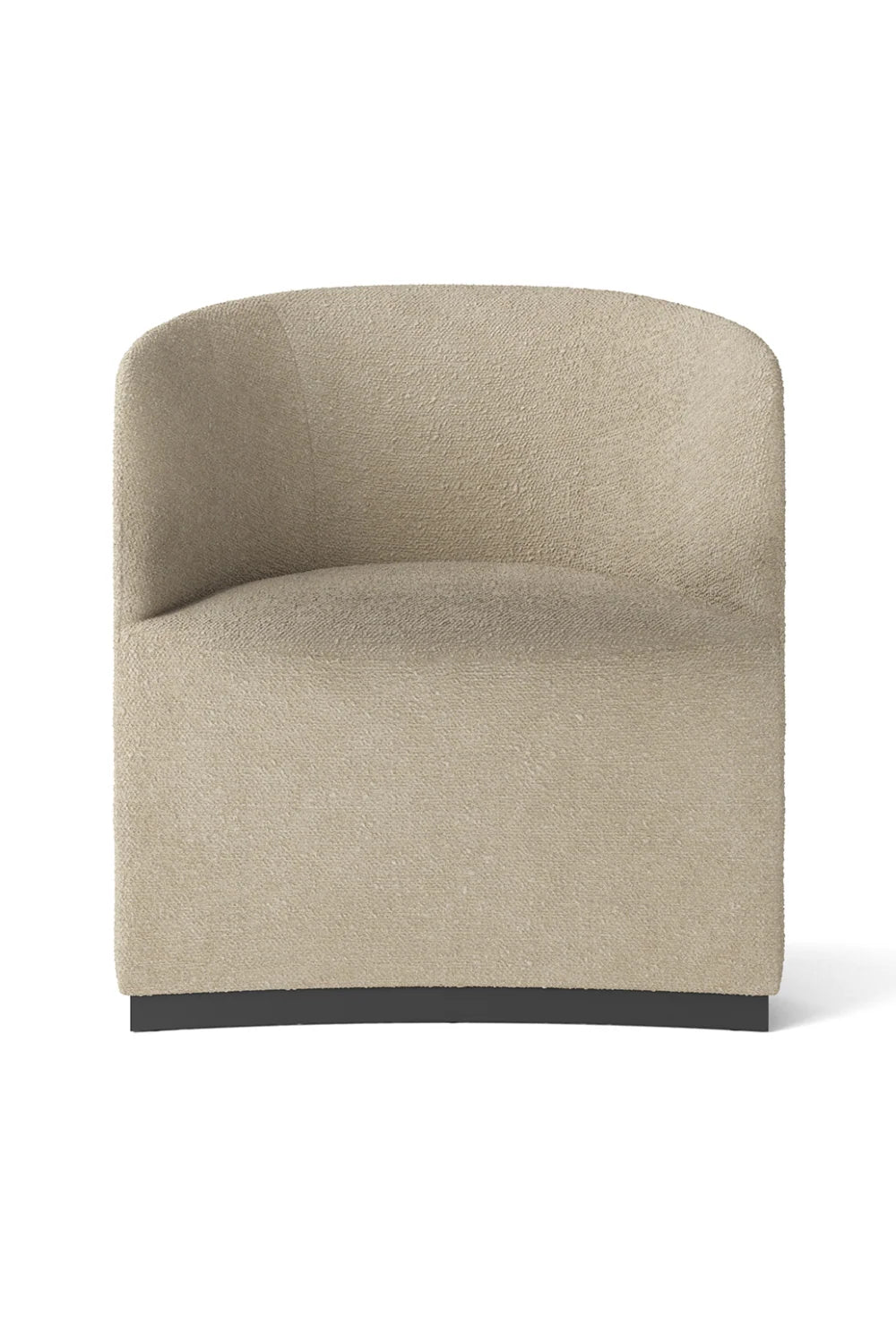 Luxury Beige Boucle Low-Back Club Chair Modern Italian Style for Villa