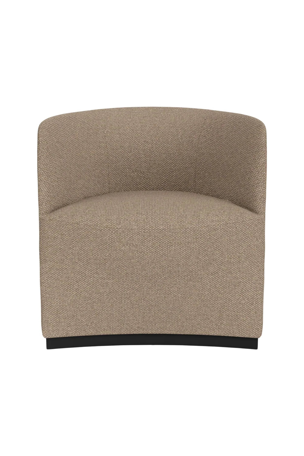 Luxury Beige Boucle Low-Back Club Chair Modern Italian Style for Villa