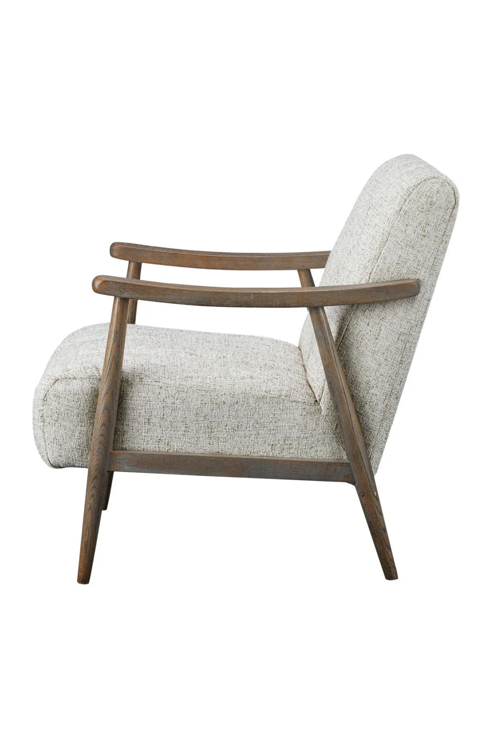 Luxury Beige Channeled Accent Chair European Style for Villa