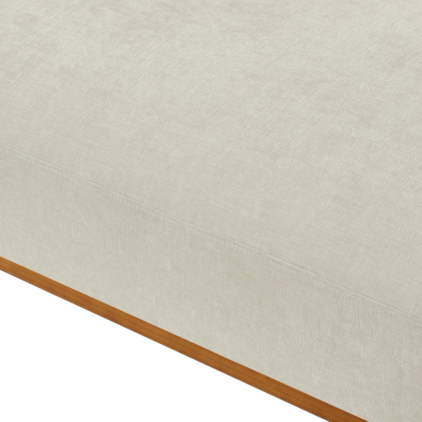 Luxury Beige Chenille Upholstered Sofa Modern Italian Style for Villa