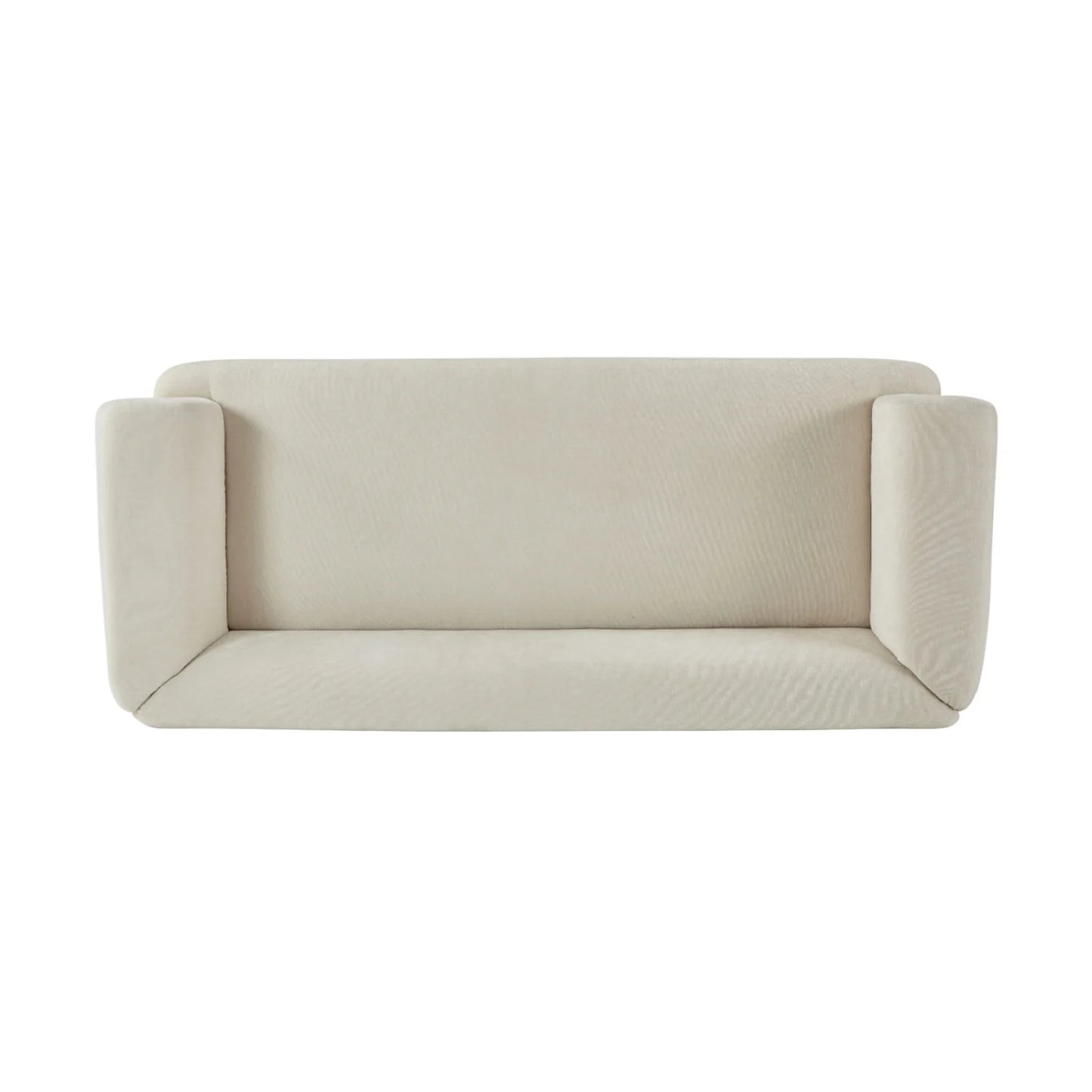 Luxury Beige Chenille Upholstered Sofa Modern Italian Style for Villa