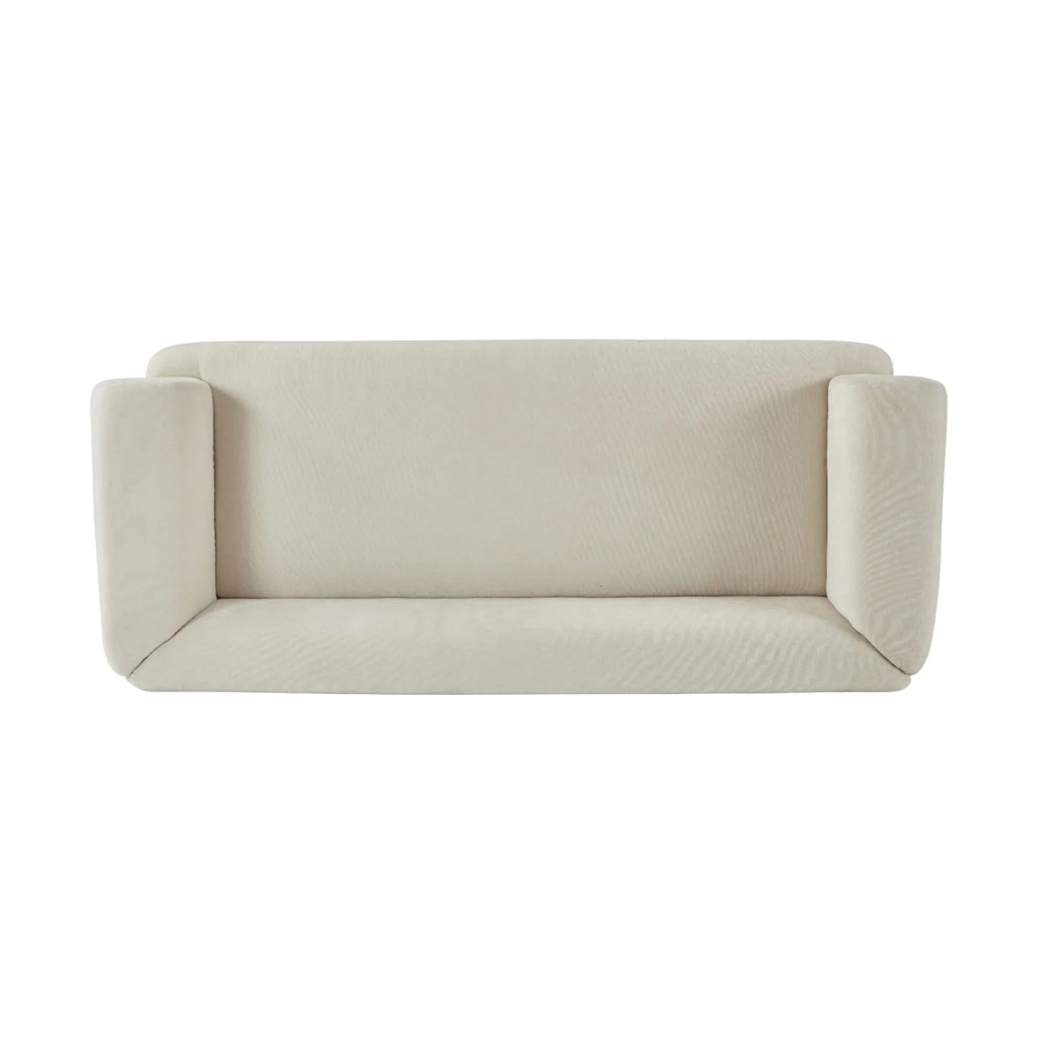 Luxury Beige Chenille Upholstered Sofa Modern Italian Style for Villa