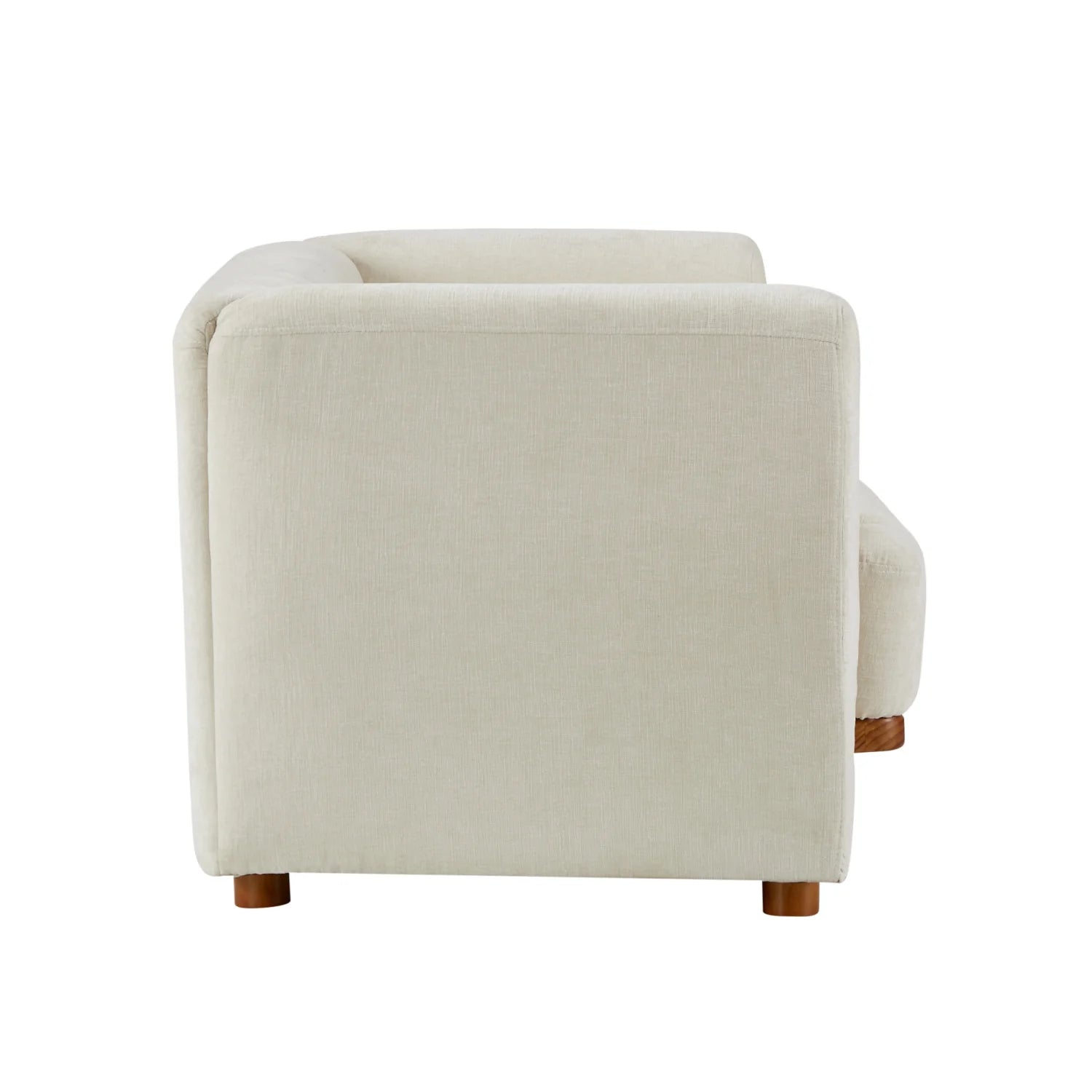 Luxury Beige Chenille Upholstered Sofa Modern Italian Style for Villa