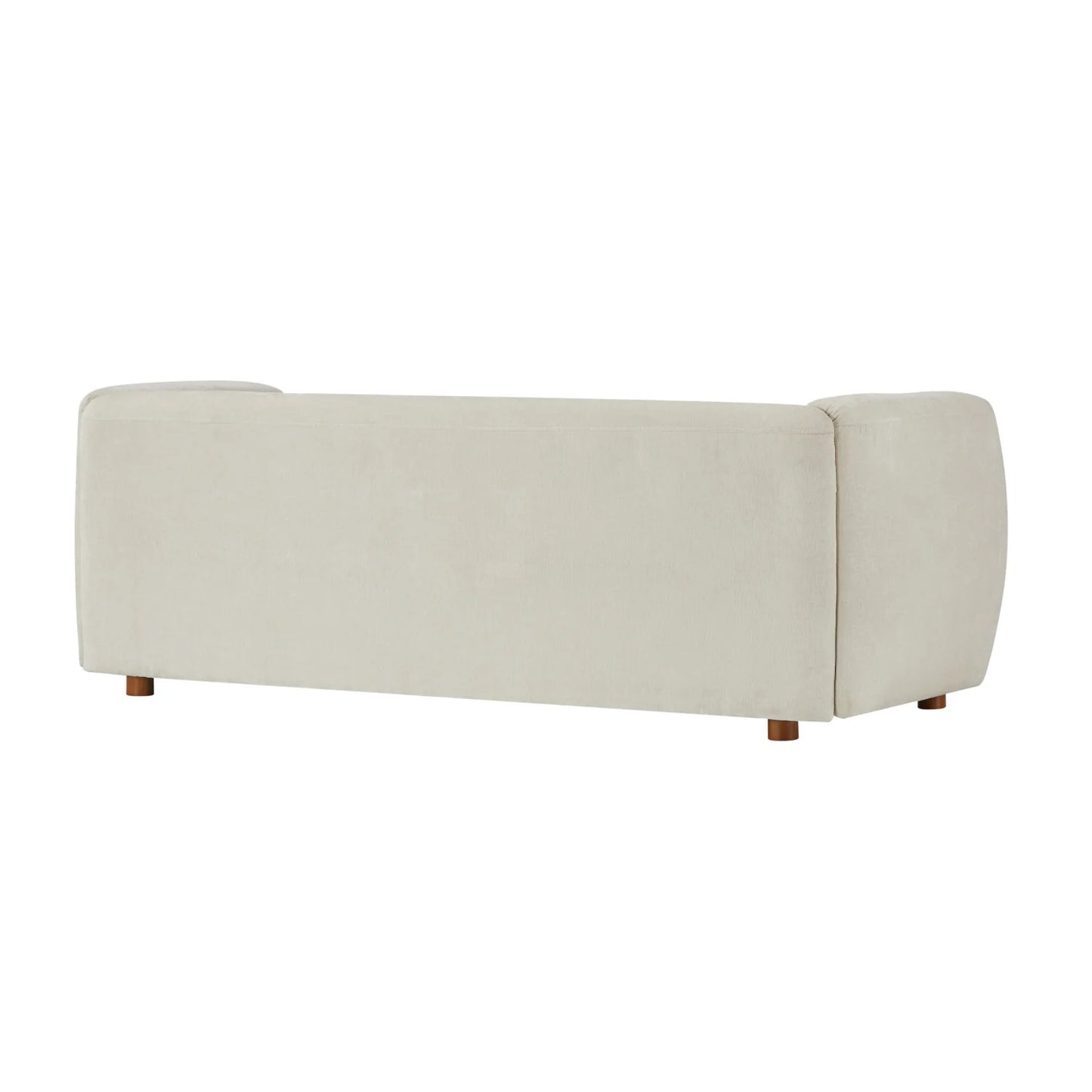 Luxury Beige Chenille Upholstered Sofa Modern Italian Style for Villa