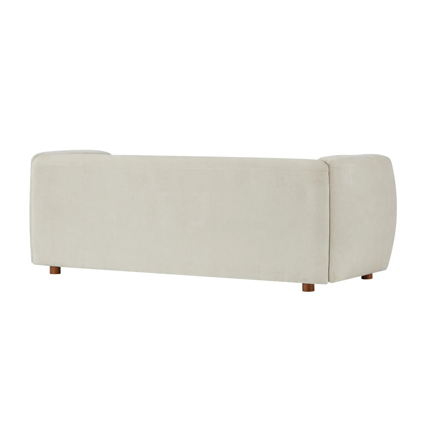Luxury Beige Chenille Upholstered Sofa Modern Italian Style for Villa