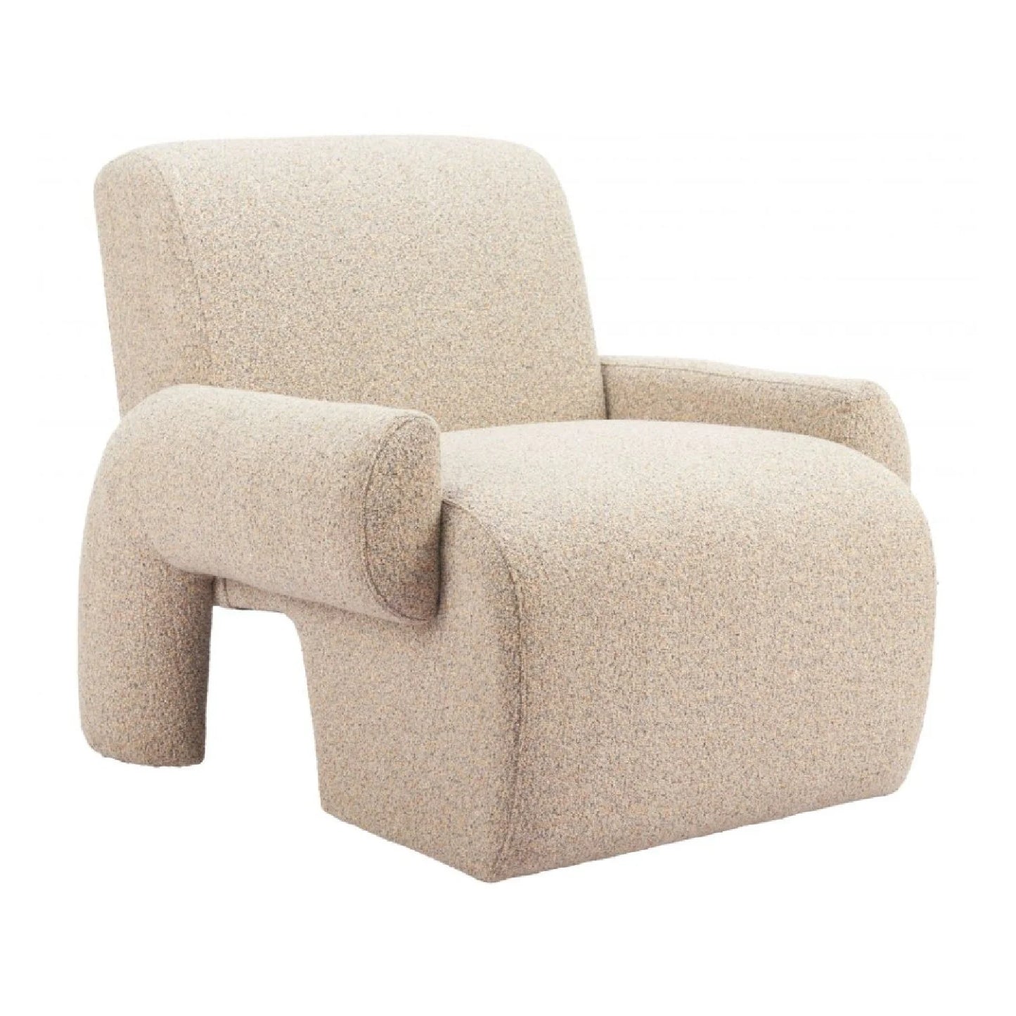 Luxury Beige Contemporary Accent Chair European Style for Villa
