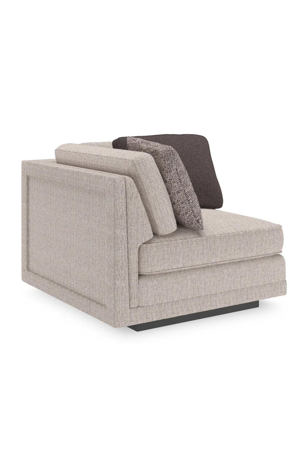 Luxury Beige Corner Sectional Sofa Modern Italian Style for Villa