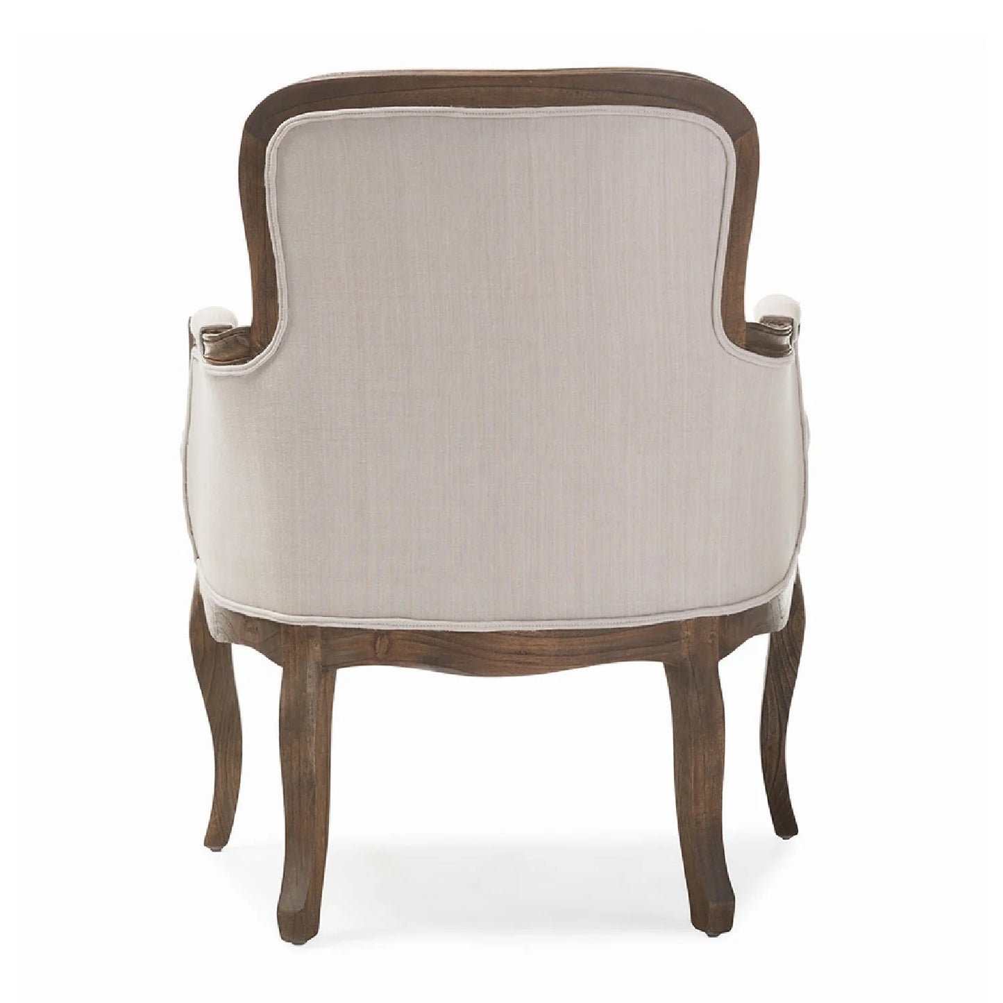 Luxury Beige Cotton Accent Chair Modern Italian Style for Villa