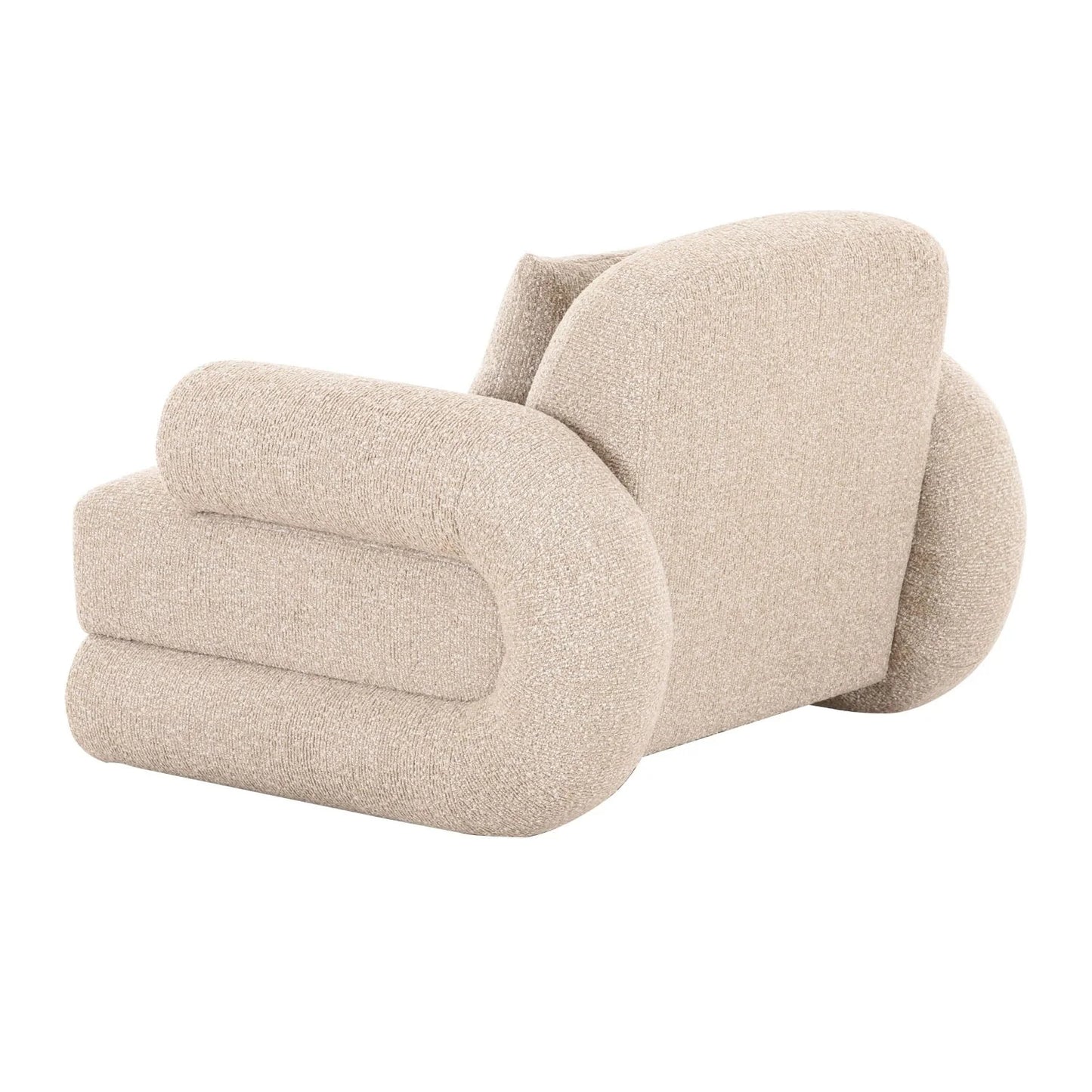 Luxury Beige Fabric Accent Chair European Style for Villa