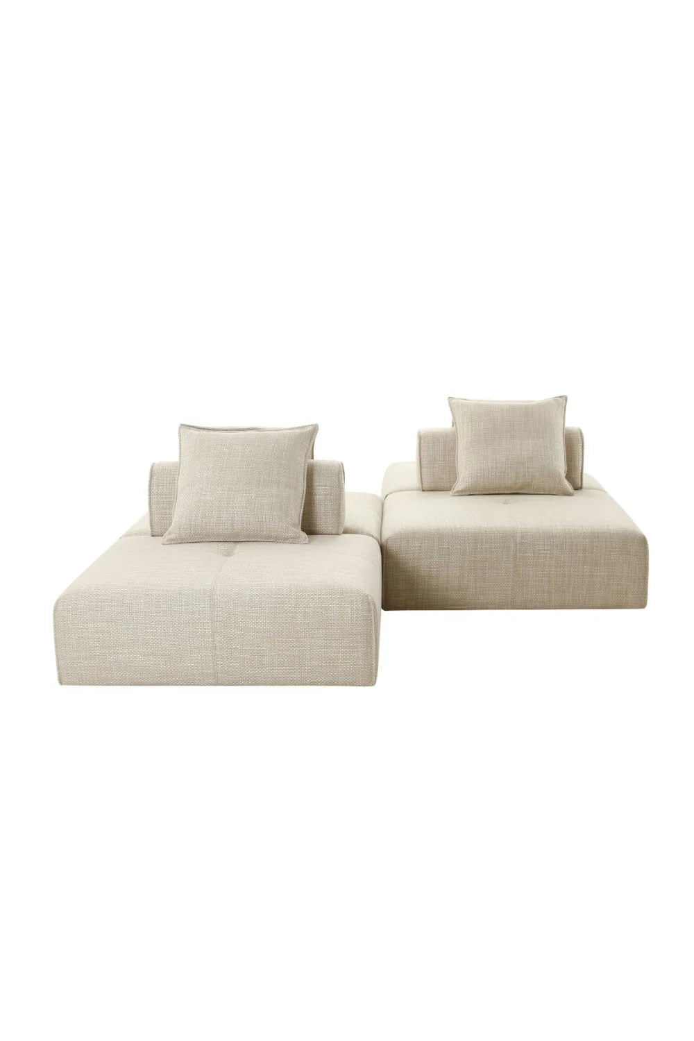 Luxury Beige Fabric Accent Chair Modern European Style for Villa