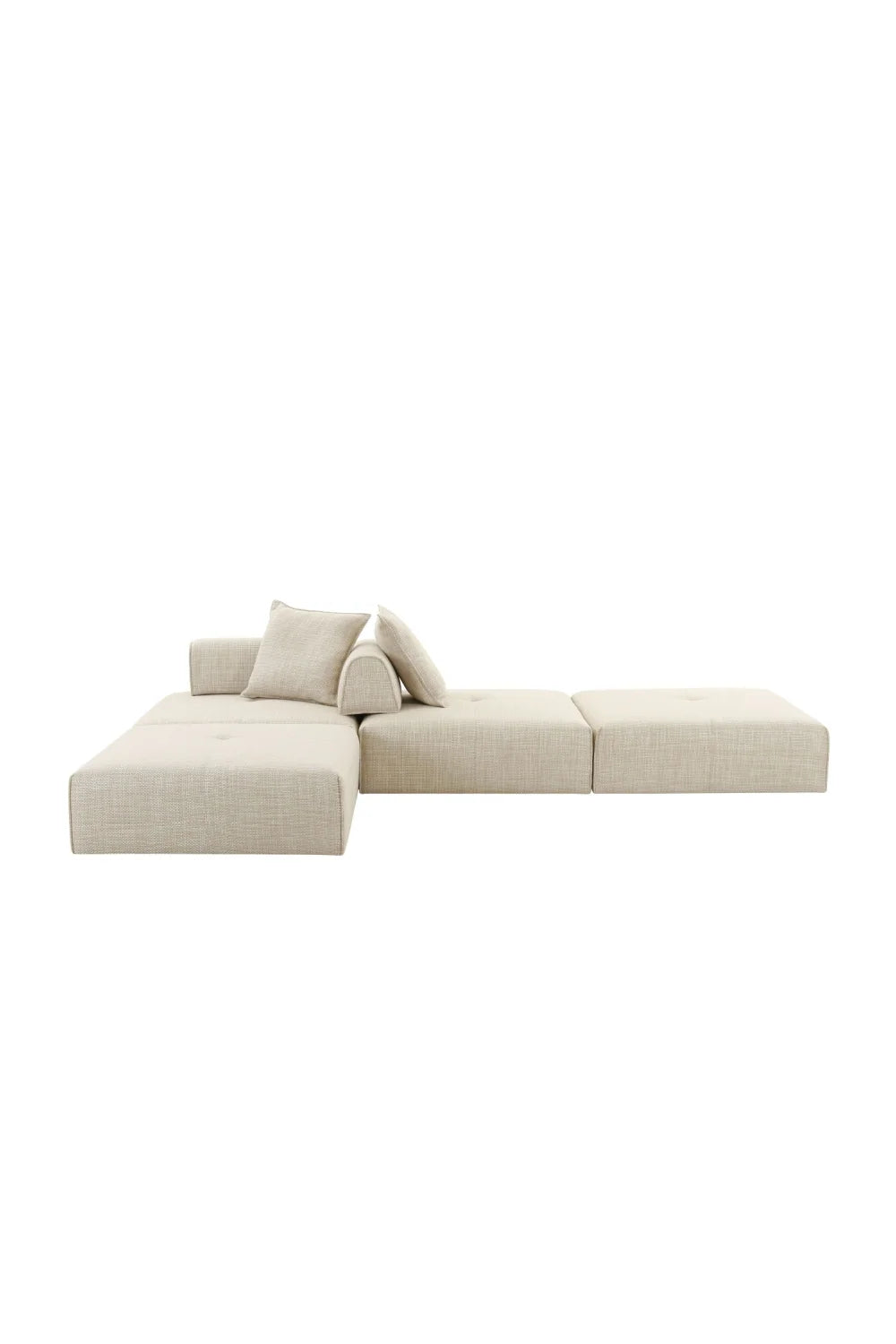 Luxury Beige Fabric Accent Chair Modern European Style for Villa
