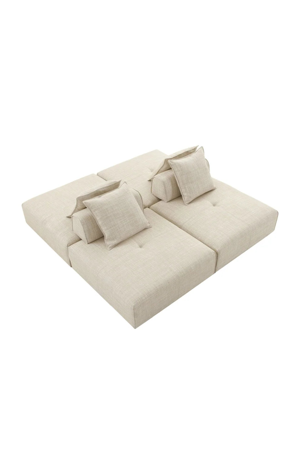 Luxury Beige Fabric Accent Chair Modern European Style for Villa