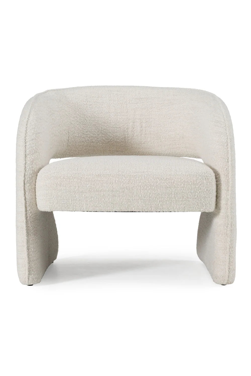 Luxury Beige Fabric Accent Chair Modern Italian Style for Villa