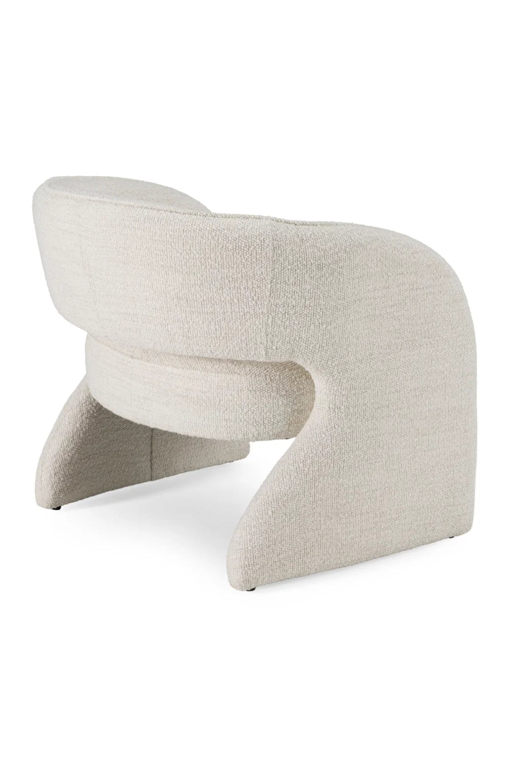 Luxury Beige Fabric Accent Chair Modern Italian Style for Villa