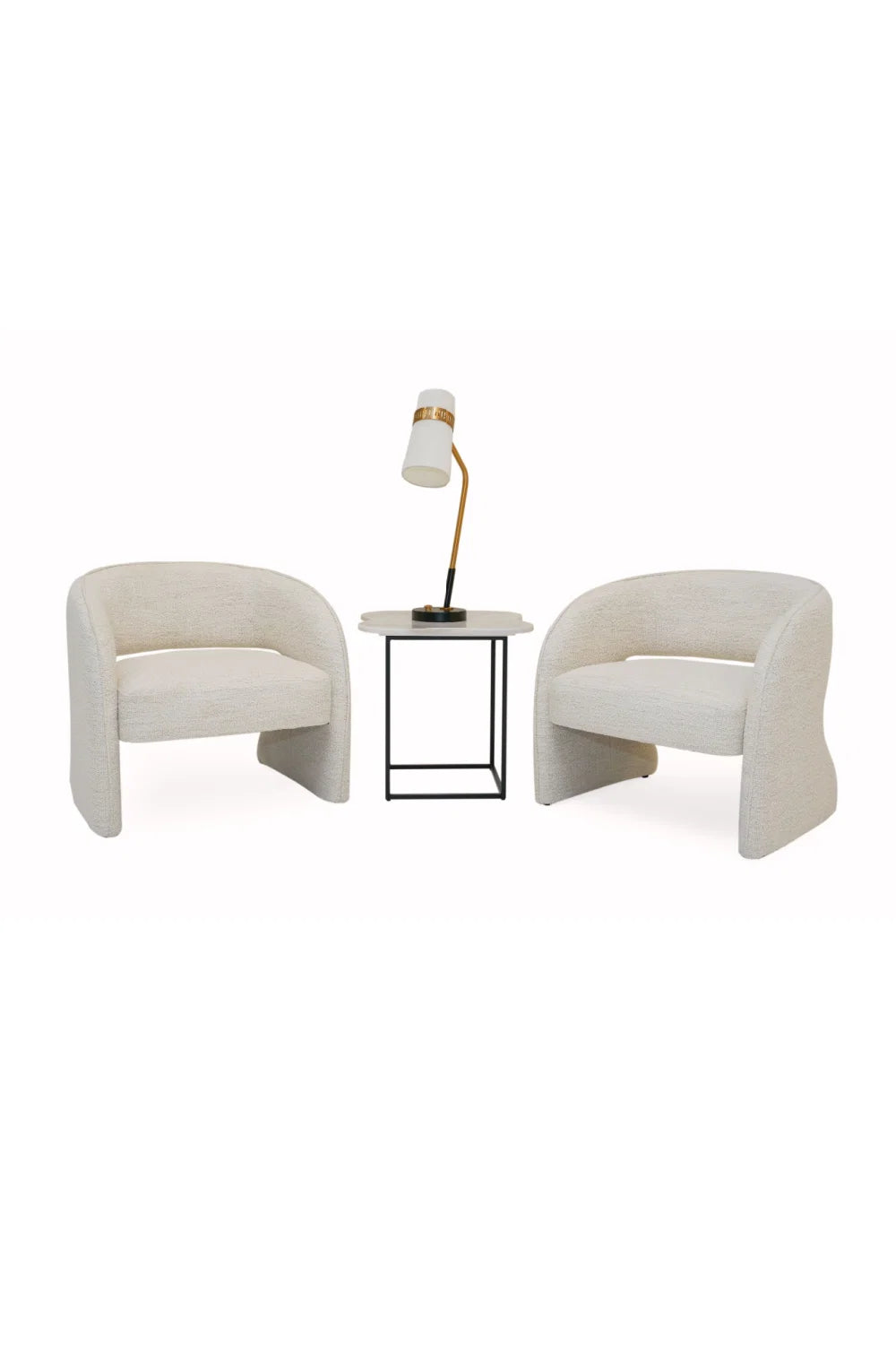 Luxury Beige Fabric Accent Chair Modern Italian Style for Villa