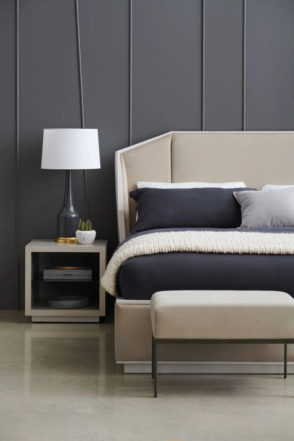 Luxury Beige Fabric Bench European Style for Villa